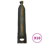 Vidaxl zandzakken 10 st 103x25 cm hdpe donkergroen