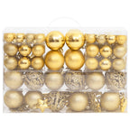 Vidaxl 111-delige kerstballenset polystyreen goudkleurig