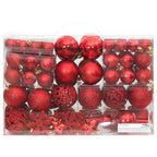 Vidaxl 111-delige kerstballenset polystyreen rood