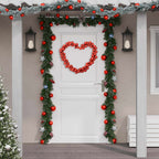 VidaXL Kerstslinger ballen 175 cm polystyreen rood