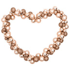 VidaXL Kerstslinger ballen 175 cm polystyreen roségoudkleurig