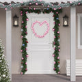 VidaXL Kerstslinger ballen 175 cm polystyreen roze