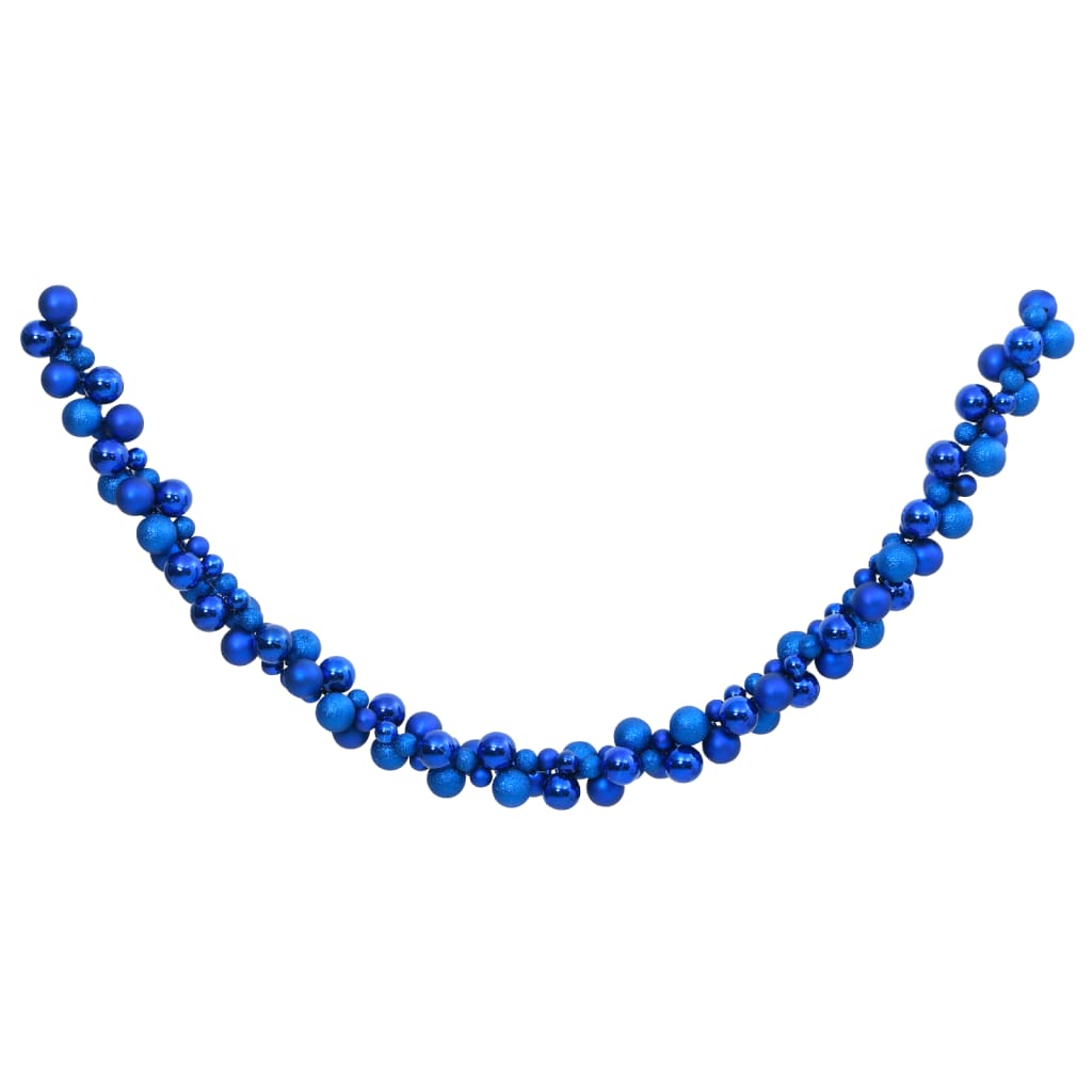 VidaXL Kerstslinger ballen 175 cm polystyreen blauw