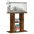 Vidaxl aquariumstandaard gerookt eikenhout 60x30x60 cm bewerkt hout