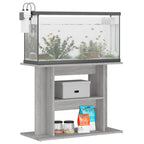 Vidaxl aquariumstandaard betongrijs 80x35x60 cm bewerkt hout