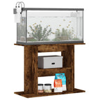 Vidaxl aquariumstandaard gerookt eikenhout 80x35x60 cm bewerkt hout