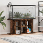 Vidaxl aquariumstandaard 120x40x60 cm bewerkt hout gerookt eikenkleur