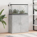 Vidaxl aquariumstandaard betongrijs 81x36x73 cm bewerkt hout