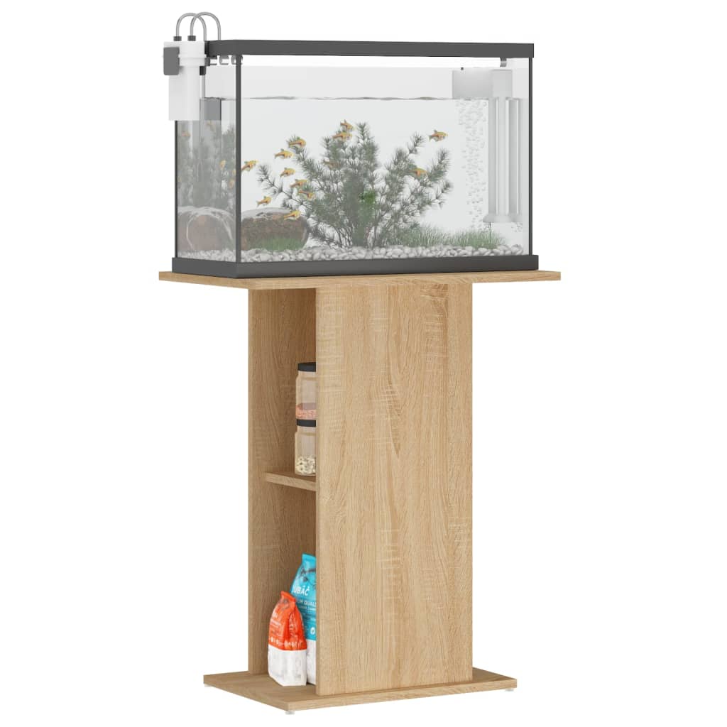 Vidaxl aquariumstandaard sonoma eiken 60,5x36x72,5 cm bewerkt hout