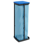 Vidaxl vuilniszakhouders 2 st 120 l pp zwart en blauw