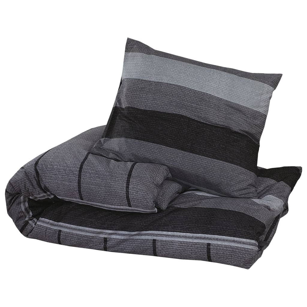 Vidaxl dekbedovertrekset 200x220 cm katoen donkergrijs