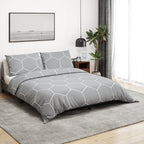 Vidaxl dekbedovertrekset 240x220 cm katoen grijs