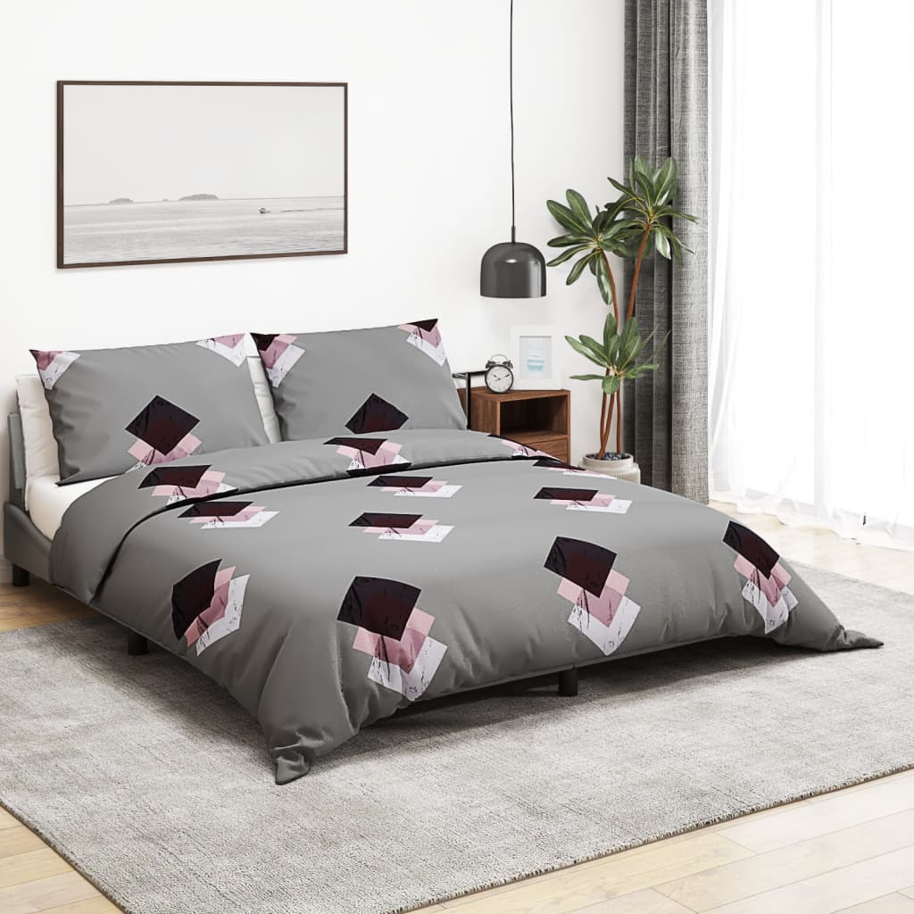 Vidaxl dekbedovertrekset 240x220 cm katoen meerkleurig