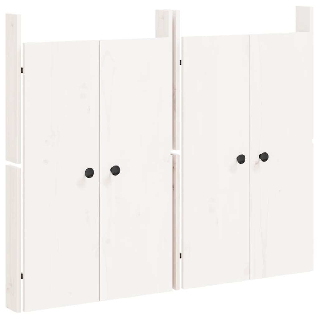 Vidaxl kastdeurtjes voor buitenkeuken meppel 2 st 50x9x82 cm grenenhout wit
