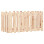Vidaxl plantenbak verhoogd met hekontwerp 100x50x50 cm grenenhout