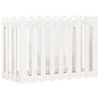 Vidaxl plantenbak verhoogd hekontwerp 100x50x70 cm grenenhout wit