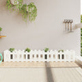 Vidaxl plantenbak verhoogd hekontwerp 200x30x30 cm grenenhout wit