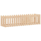 Vidaxl plantenbak verhoogd met hekontwerp 200x50x50 cm grenenhout