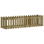 Vidaxl plantenbak verhoogd hekontwerp 200x50x50 cm geïmpregneerd hout