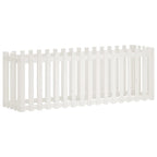 Vidaxl plantenbak verhoogd hekontwerp 200x50x70 cm grenenhout wit