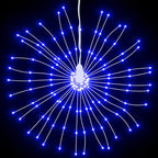 Vidaxl kerstverlichting vuurwerk 140 blauwe led's 17 cm