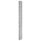 VidaXL Schuttingpalen 20 st 200 cm gegalvaniseerd staal zilverkleurig
