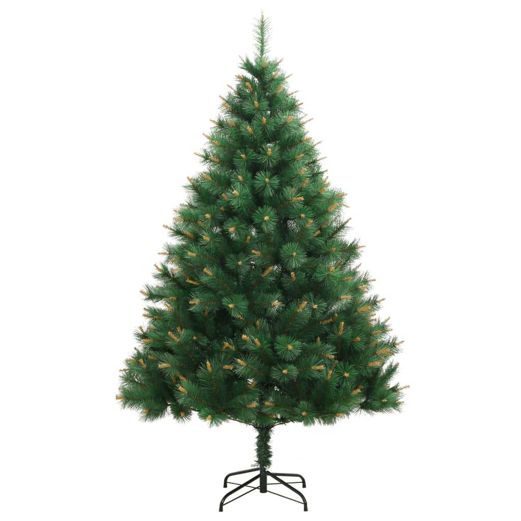 Vidaxl kunstkerstboom met scharnieren en standaard 120 cm