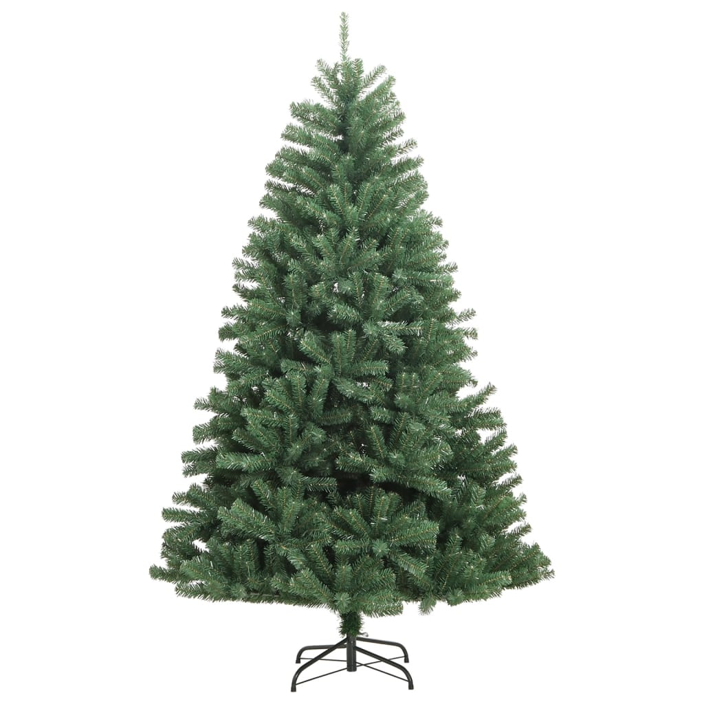 VidaXL Kunstkerstboom met scharnieren en standaard 180 cm groen