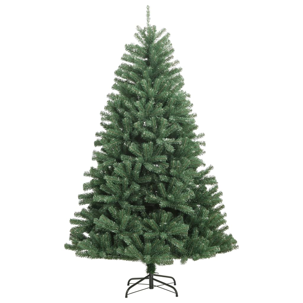 VidaXL Kunstkerstboom met scharnieren en standaard 270 cm groen