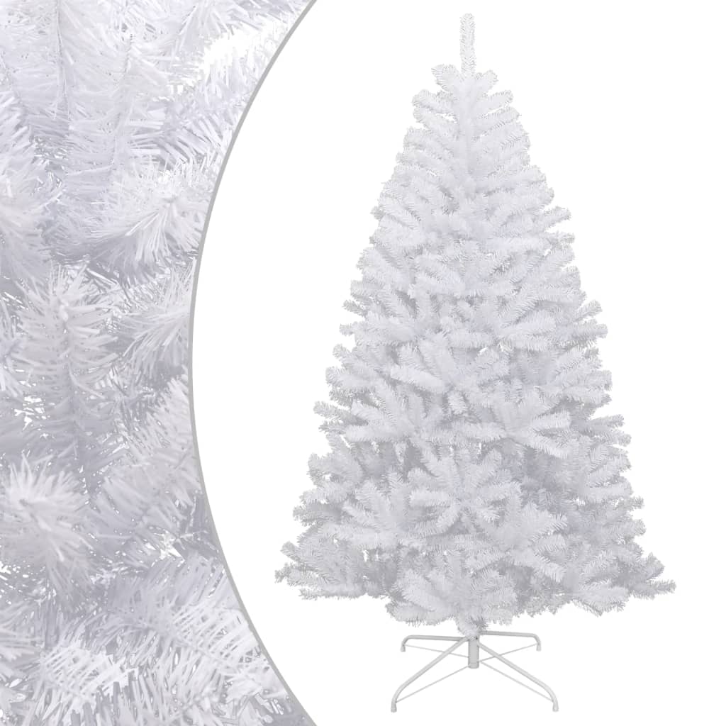 Vidaxl kunstkerstboom met scharnieren en sneeuw 210 cm