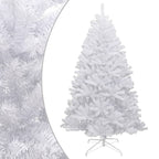 Vidaxl kunstkerstboom met scharnieren en sneeuw 210 cm