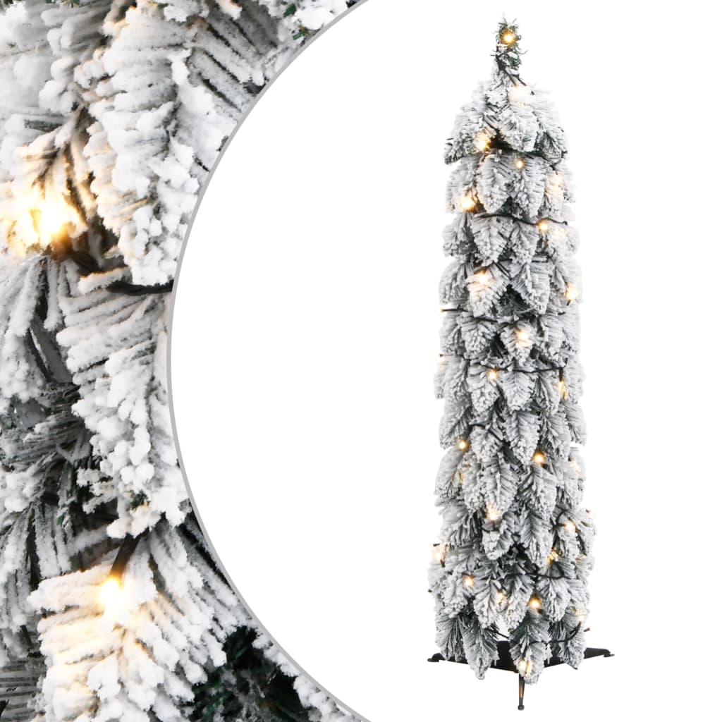Vidaxl kunstkerstboom met verlichting en sneeuw 30 led's 60 cm