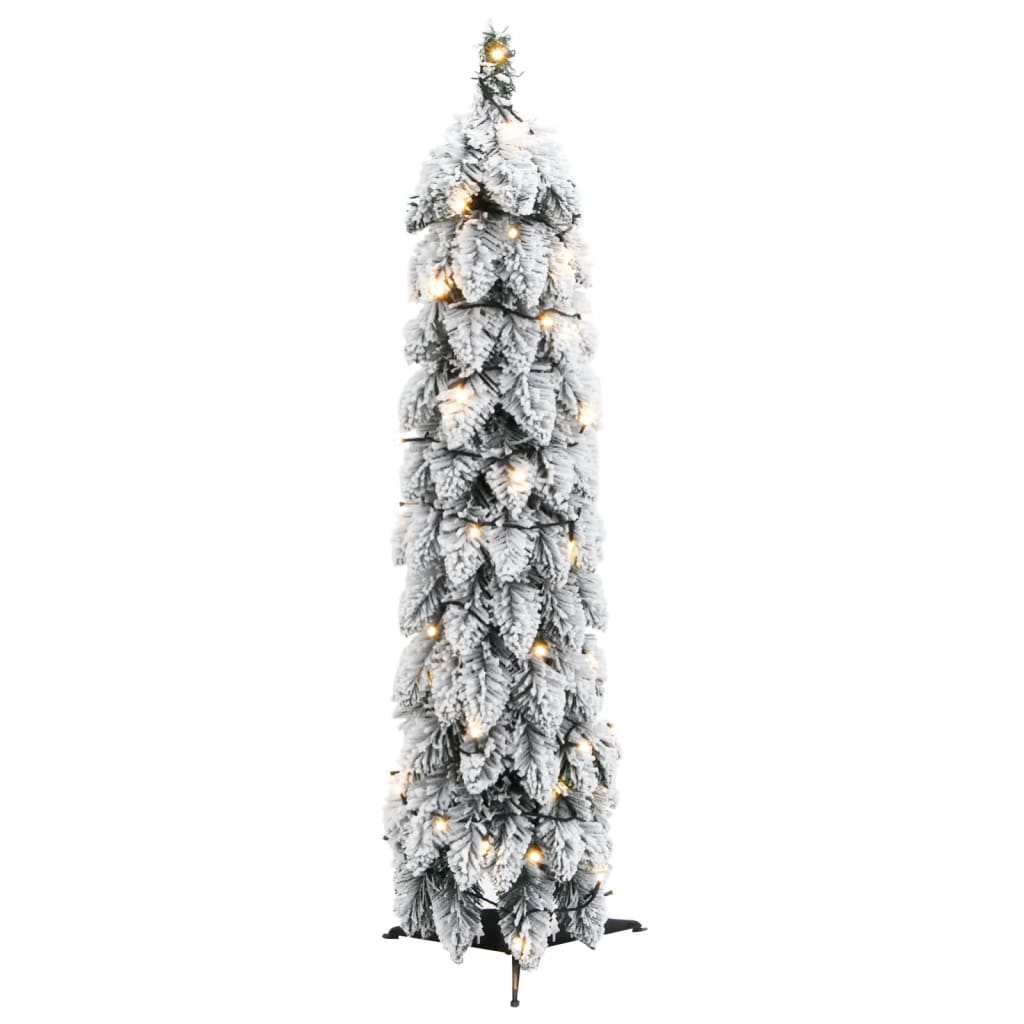 Vidaxl kunstkerstboom met verlichting en sneeuw 30 led's 60 cm