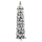 Vidaxl kunstkerstboom met verlichting en sneeuw 30 led's 60 cm