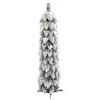 Vidaxl kunstkerstboom met verlichting en sneeuw 45 led's 90 cm
