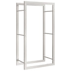 Vidaxl haardhoutrek 50x28x94 cm roestvrij staal