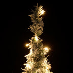 Vidaxl kunstkerstboom pop-up met sneeuw 200 led's 210 cm
