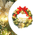 VidaXL Kerstkrans met 35 LED's 60 cm groen