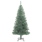 Vidaxl kunstkerstboom met sneeuw 210 cm groen