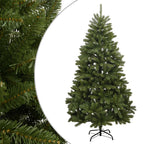 Vidaxl kunstkerstboom met scharnieren en standaard 180 cm groen