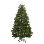Vidaxl kunstkerstboom met scharnieren en standaard 210 cm groen