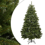 Vidaxl kunstkerstboom met scharnieren en standaard 240 cm groen