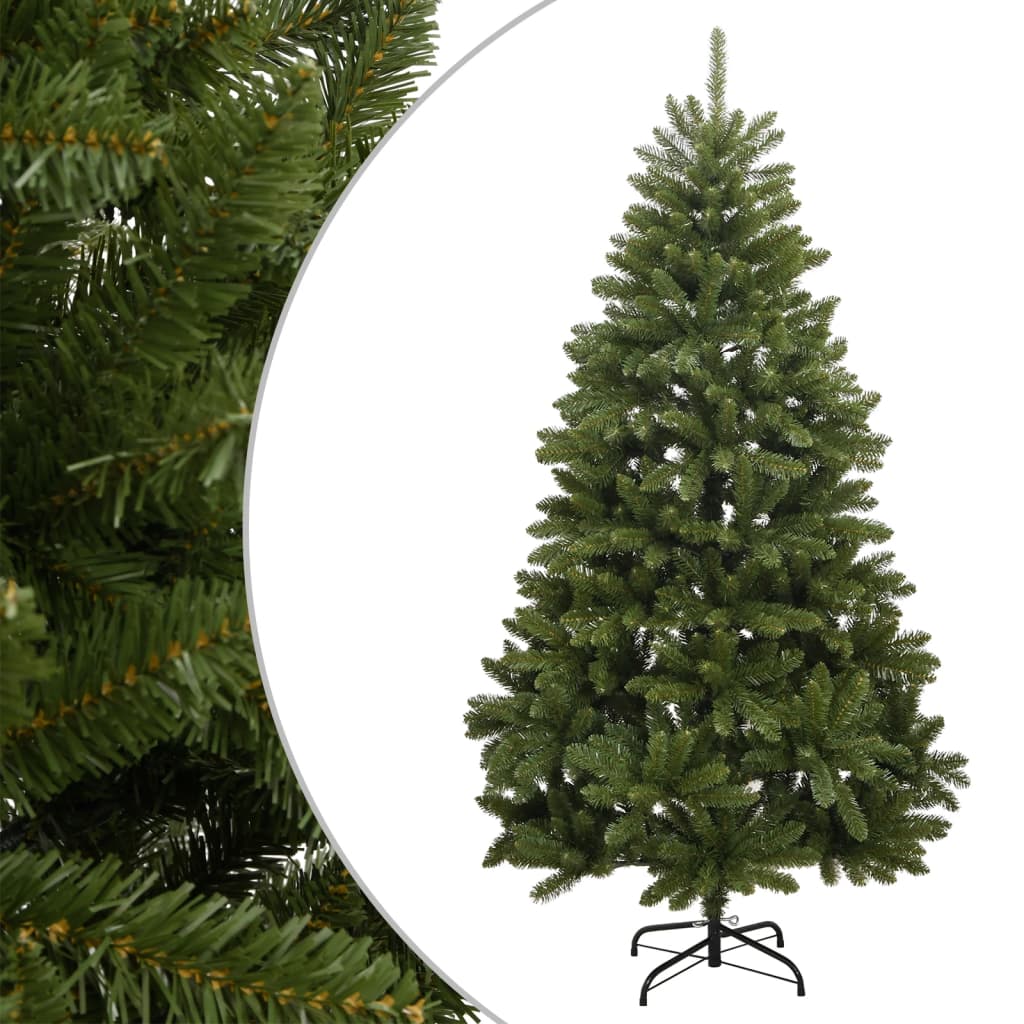 Vidaxl kunstkerstboom met scharnieren en standaard 240 cm groen