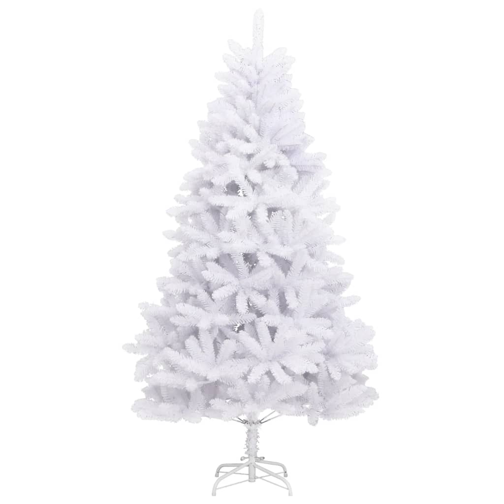 VidaXL Kunstkerstboom met scharnieren met standaard 210 cm wit