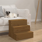 VidaXL Huisdierentrap 40x37,5x35 cm massief grenenhout honingbruin