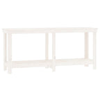 Vidaxl werkbank 180x50x80 cm massief grenenhout wit