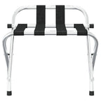 Vidaxl bagagerek met rugleuning zilver 56x39x52cm