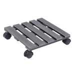 VidaXL Plantentrolleys 4 st 30x30x7,5 cm HKC grijs