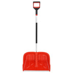 Vidaxl sneeuwschep 136 cm aluminium rood