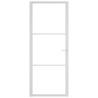 Vidaxl binnendeur 83x201,5 cm esg-glas en aluminium wit